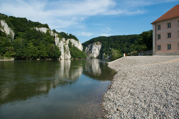 Fototapeta na wymiar Donaudurchbruch bei Weltenburg