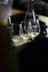 White Wine Glass - Close Up View