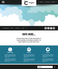 Business Website template vector illustration graphic design