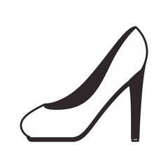 high heel shoe icon vector illustration design
