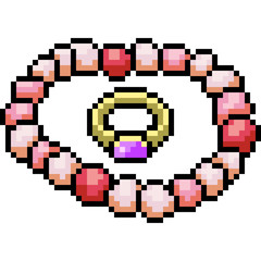 vector pixel art bracelet ring