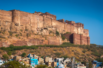 Obraz premium Mehrangarh Fort in Jodhpur, Rajasthan, India