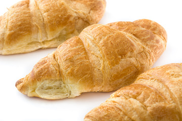 Croissant isolated on white background














