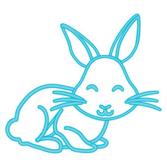 Cute rabbit icon 