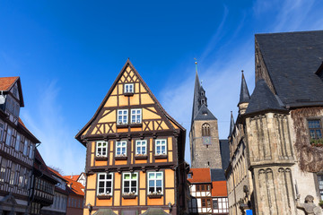 Fototapeta premium historic buildings quedlinburg germany
