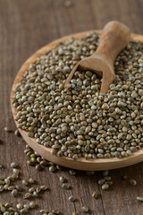 hemp seeds in a bowl