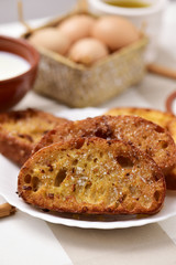 torrijas, typical spanish dessert for Easter