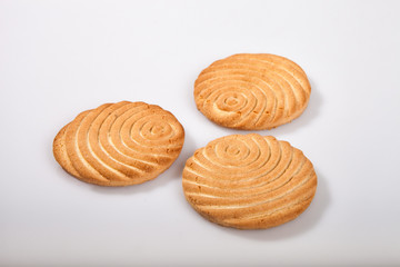 cookies on a light background in the studio