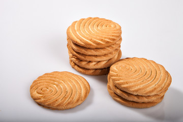 cookies on a light background in the studio