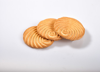 cookies on a light background in the studio