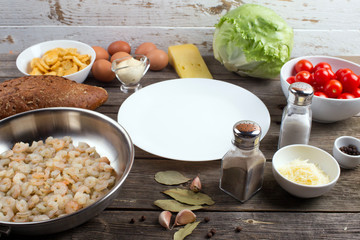 Ingredients for Caesar Salad