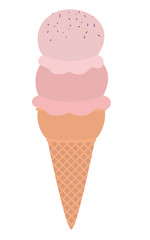 delicious and sweet ice cream vector illustration design