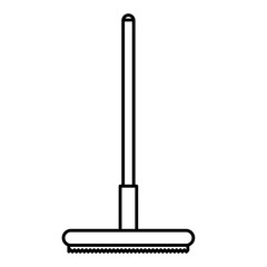 curling broom icon