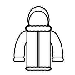 Women winter jacket icon 