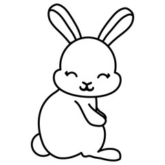 Cute bunny icon