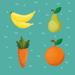 supermarket groceries healthy food vector illustration design