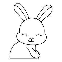 Cute bunny icon
