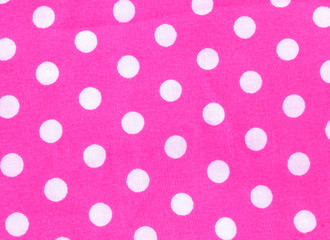 pink polka dot fabric