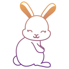 Cute bunny icon