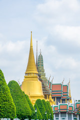Fototapeta premium The Grand Palace or Wat Phra Kaew Temple of The Emerald Buddha,Bangkok ,Thailand,