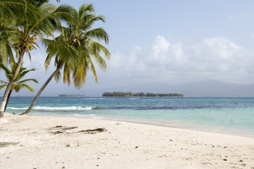 Plakat Beach in San Blas Islands, Panama