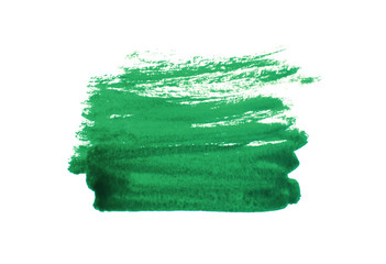 Fototapeta premium Green abstract background in watercolor