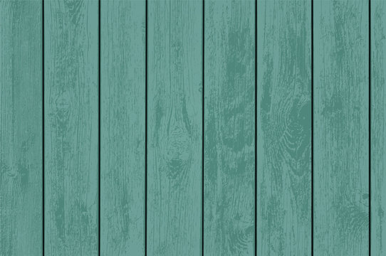 Green wooden panels.