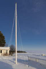 the frost sea in swedish Lapland