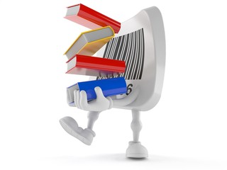 Barcode character carrying books