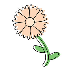 Fototapeta premium beautiful flower icon 