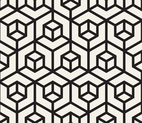 Vector seamless pattern. Modern stylish abstract texture. Repeating geometric tiles