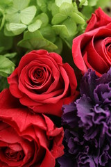 プリザーブドフラワー　赤　バラ　アップ