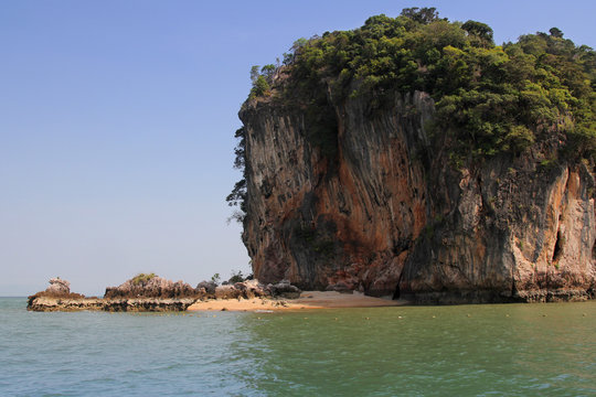Phang Nga on the Sea. Tropical Island in Thailand