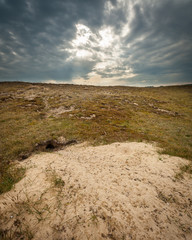 The Dunes d'Hattainville on a cloudy day in summer