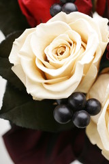 プリザーブドフラワー　白　バラ　アップ