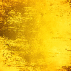 Yellow grunge wall for texture background