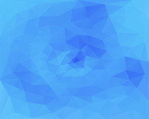 low blue polygon