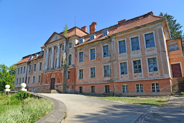 Building of regional management of Gerdauen. Zheleznodorozhny, Kaliningrad region