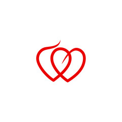 love vector logo graphic abstract template symbol