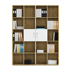 Shelving isolated on white background. 3D rendering.