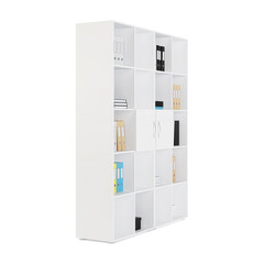 Shelving isolated on white background. 3D rendering.