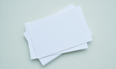 Empty white Business Card on