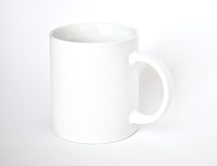 White cup on a white