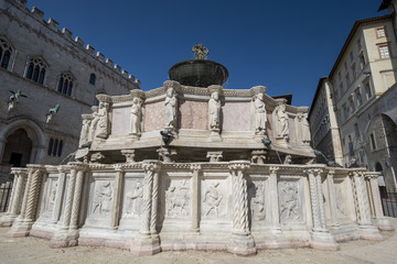 Fototapeta na wymiar Historic buildings in Perugia