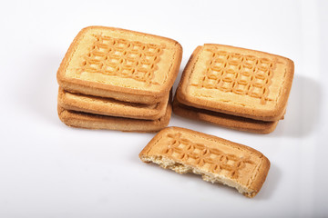 cookies on a light background in the studio 