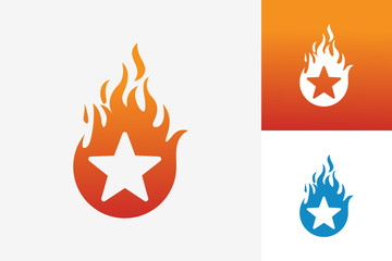 Star Fire Logo Template Design Vector, Emblem, Design Concept, Creative Symbol, Icon
