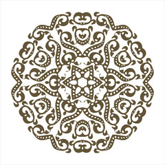 Round element for design. Can be used for wallpaper, background, surface textures. EPS 8