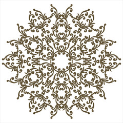 Round element for design. Can be used for wallpaper, background, surface textures. EPS 8