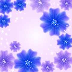 bright floral design, vector illustration