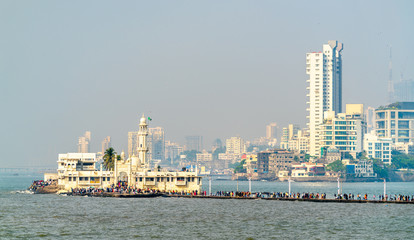 The Haji Ali Dargah, a famous tomb and a mosque in Mumbai, India